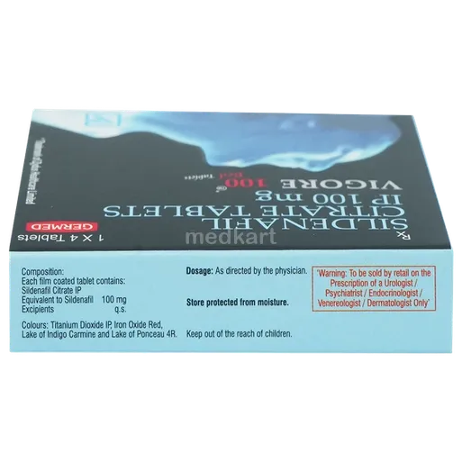 vigora 100mg tablet 4's